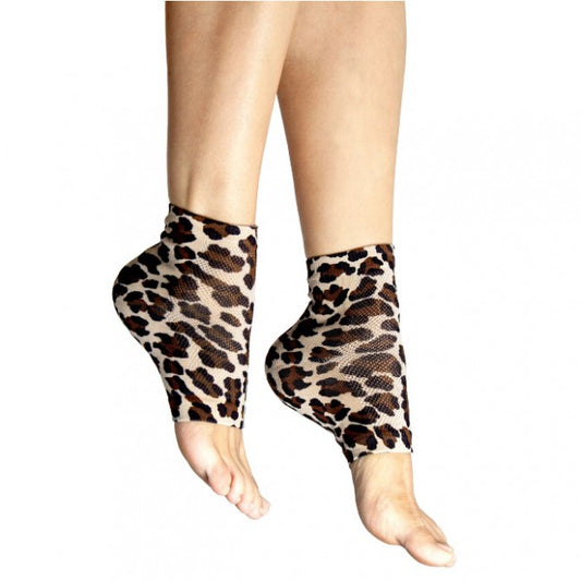Gel Heel Sleeve - Fabric and Gel Leopard Print